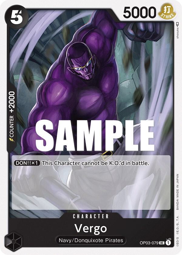 Vergo OP03-079 card from Pillars of Strength