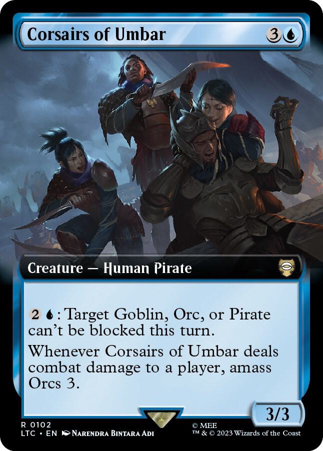 Corsairs of Umbar (Extended Art) 102 card from Commander: The Lord of the Rings: Tales of Middle-earth