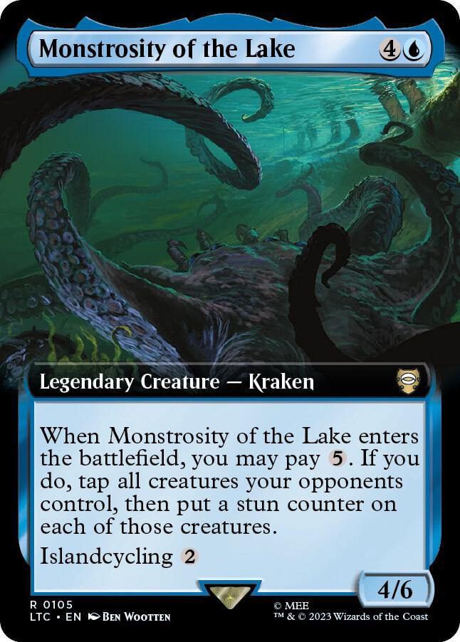 Monstrosity of the Lake (Extended Art) 105 card from Commander: The Lord of the Rings: Tales of Middle-earth