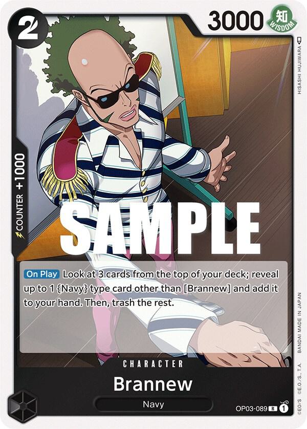 Brannew OP03-089 card from Pillars of Strength