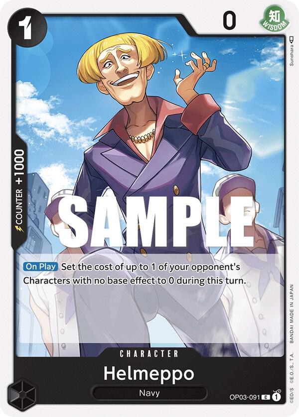 Helmeppo OP03-091 card from Pillars of Strength