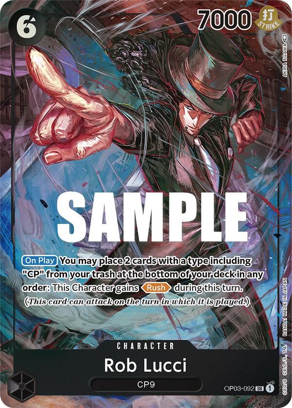 Rob Lucci (Alternate Art) OP03-092 card from Pillars of Strength