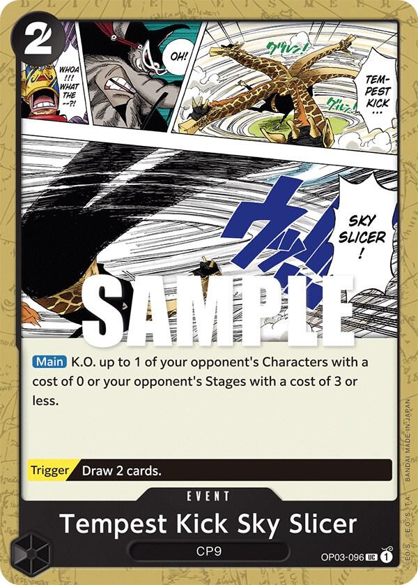 Tempest Kick Sky Slicer OP03-096 card from Pillars of Strength