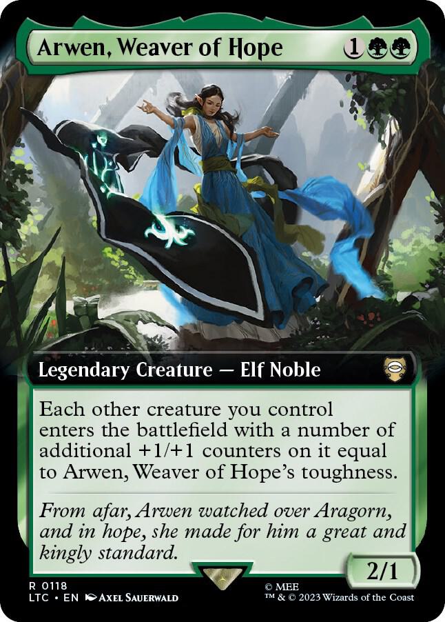 Arwen, Weaver of Hope (Extended Art) 118 card from Commander: The Lord of the Rings: Tales of Middle-earth