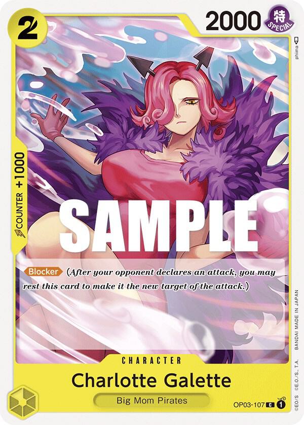 Charlotte Galette OP03-107 card from Pillars of Strength