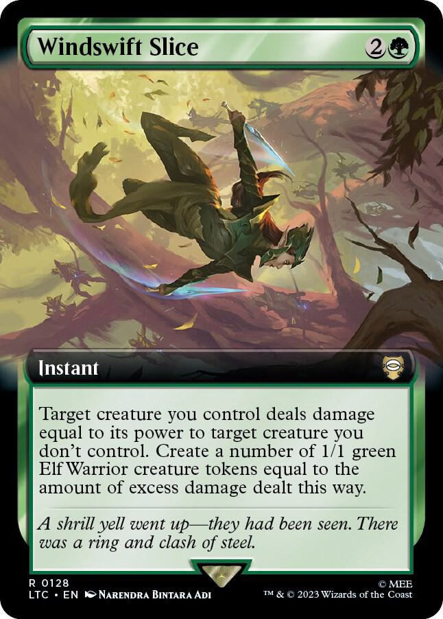 Windswift Slice (Extended Art) 128 card from Commander: The Lord of the Rings: Tales of Middle-earth