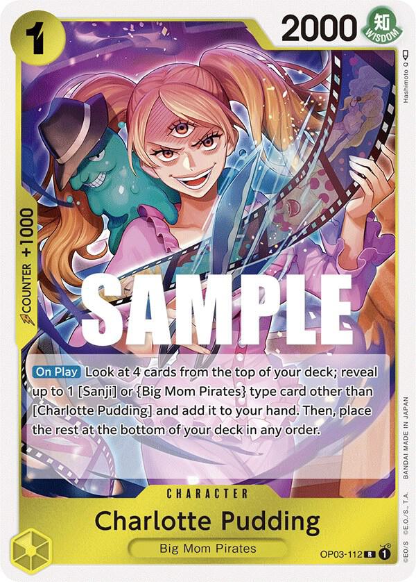 Charlotte Pudding OP03-112 card from Pillars of Strength