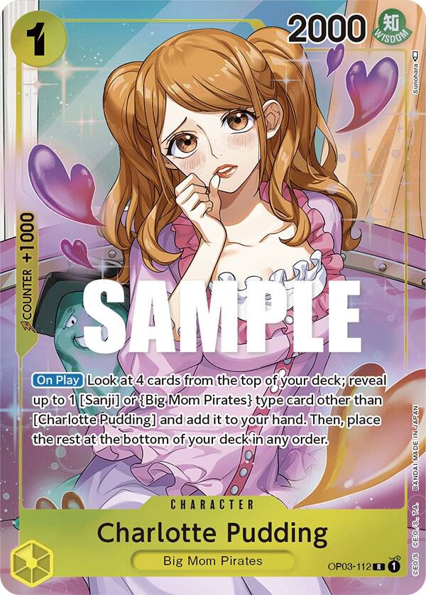 Charlotte Pudding (Alternate Art) OP03-112 card from Pillars of Strength
