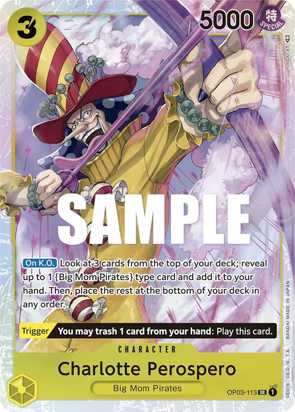 Charlotte Perospero OP03-113 card from Pillars of Strength
