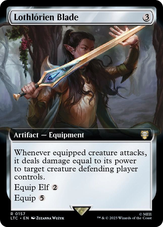 Lothlorien Blade (Extended Art) 157 card from Commander: The Lord of the Rings: Tales of Middle-earth