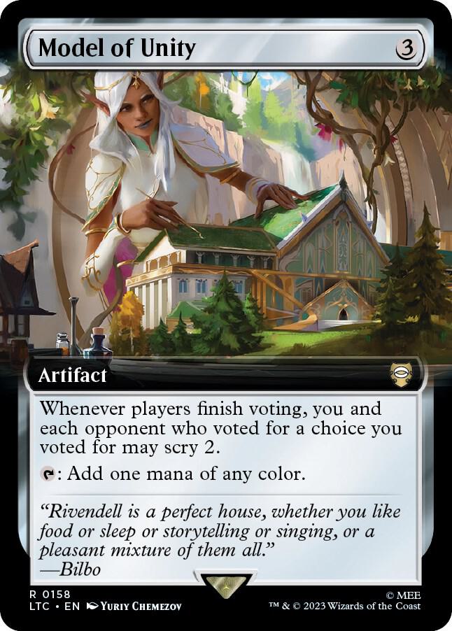 Model of Unity (Extended Art) 158 card from Commander: The Lord of the Rings: Tales of Middle-earth
