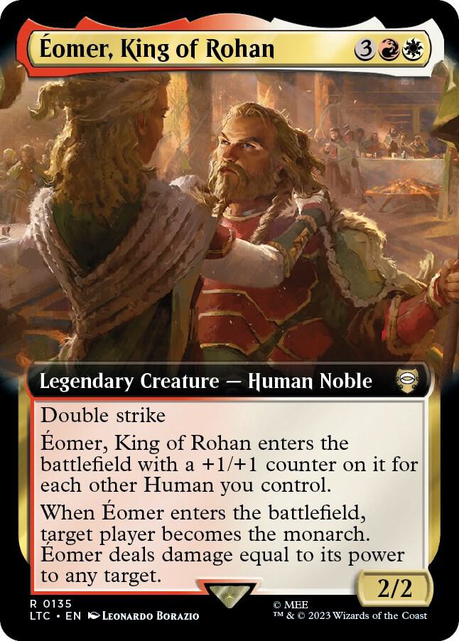 Eomer, King of Rohan (Extended Art) 135 card from Commander: The Lord of the Rings: Tales of Middle-earth