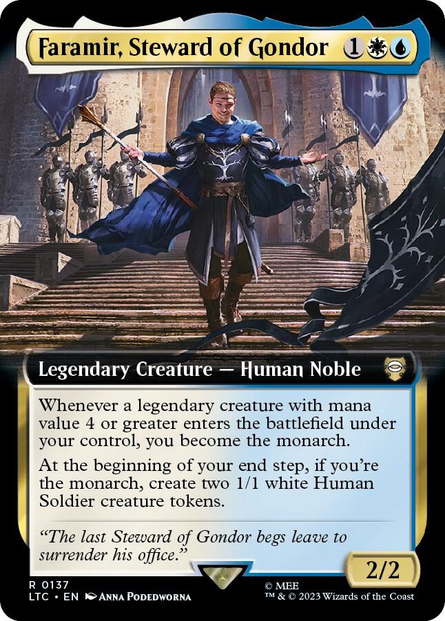 Faramir, Steward of Gondor (Extended Art) 137 card from Commander: The Lord of the Rings: Tales of Middle-earth