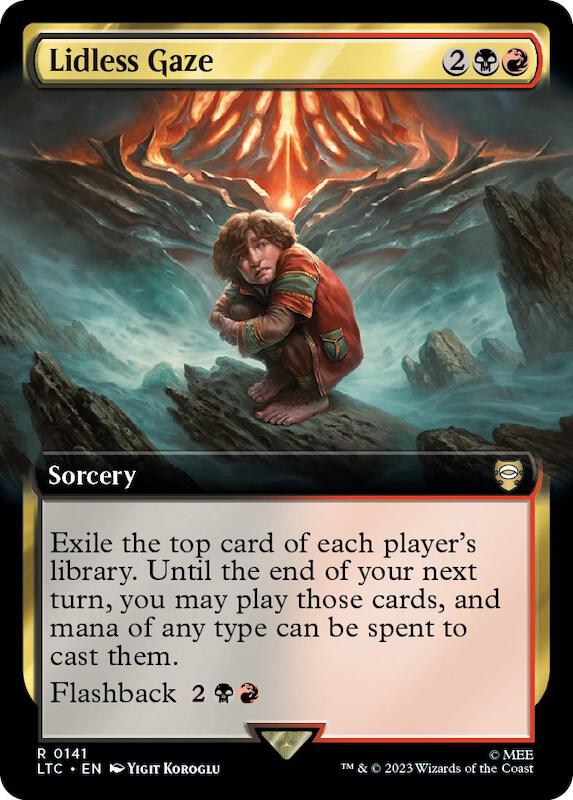 Lidless Gaze (Extended Art) 141 card from Commander: The Lord of the Rings: Tales of Middle-earth