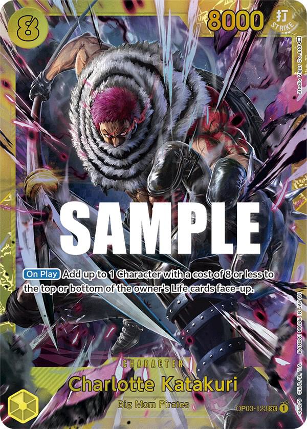 Charlotte Katakuri OP03-123 card from Pillars of Strength