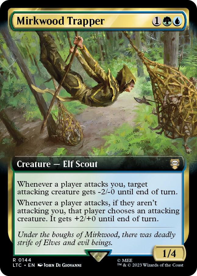 Mirkwood Trapper (Extended Art) 144 card from Commander: The Lord of the Rings: Tales of Middle-earth