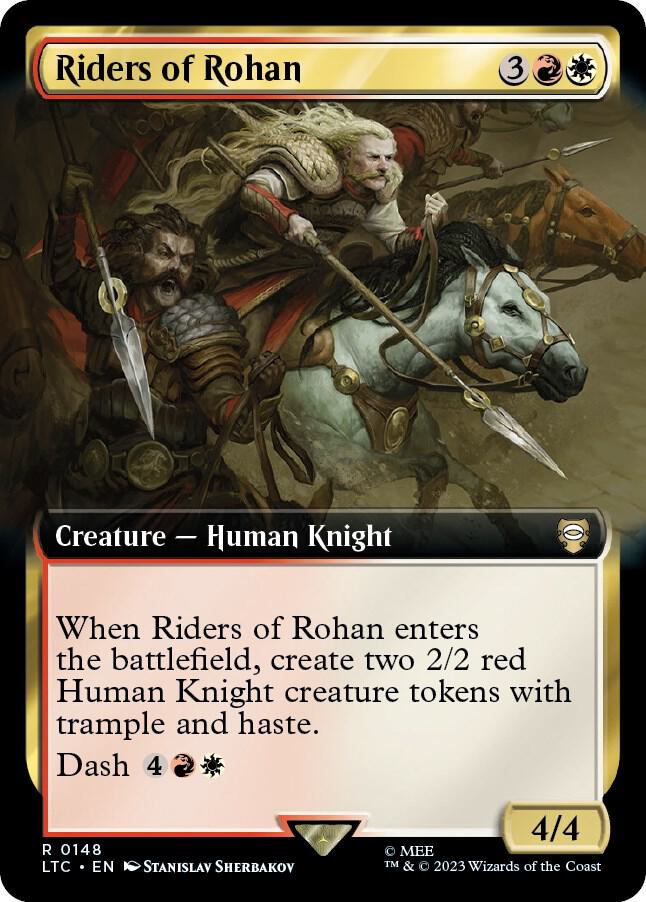 Riders of Rohan (Extended Art) 148 card from Commander: The Lord of the Rings: Tales of Middle-earth
