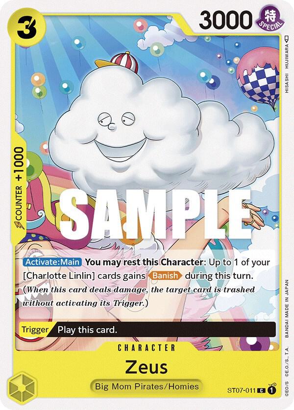 Zeus ST07-011 card from Starter Deck 7: Big Mom Pirates
