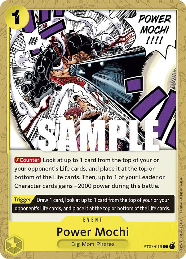 Power Mochi ST07-016 card from Starter Deck 7: Big Mom Pirates