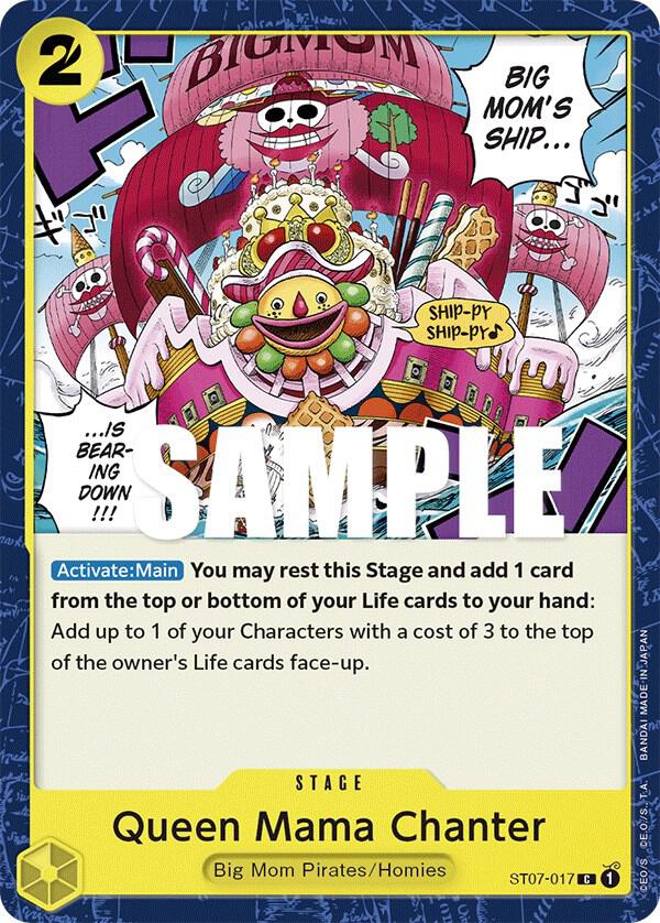 Queen Mama Chanter ST07-017 card from Starter Deck 7: Big Mom Pirates