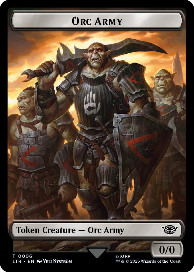 Orc Army Token 6 card from Universes Beyond: The Lord of the Rings: Tales of Middle-earth