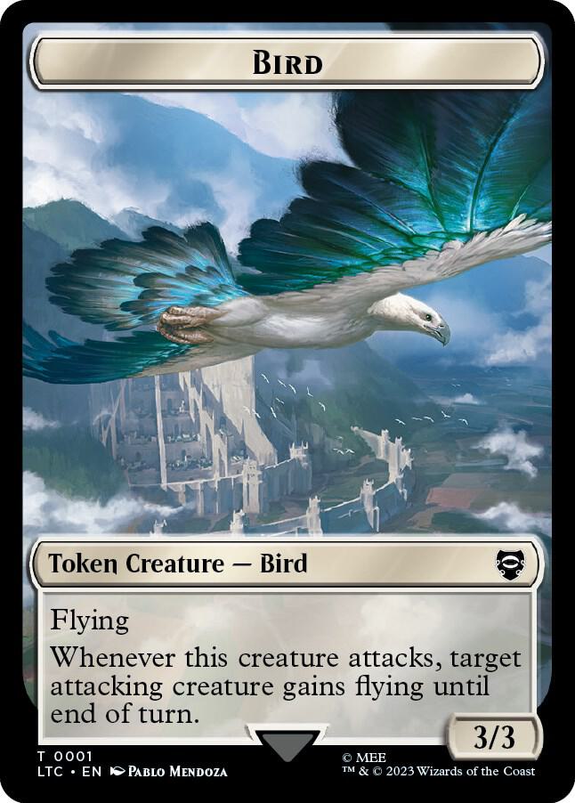 Bird (0001) // Food Double-Sided Token 1 // 10 card from Commander: The Lord of the Rings: Tales of Middle-earth