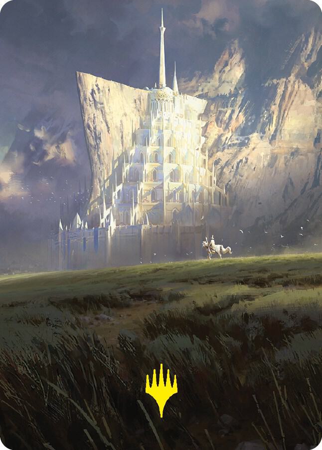 Minas Tirith Art Card (Gold-Stamped Signature) 55 card from Art Series: Universes Beyond: The Lord of the Rings: Tales of Middle-earth