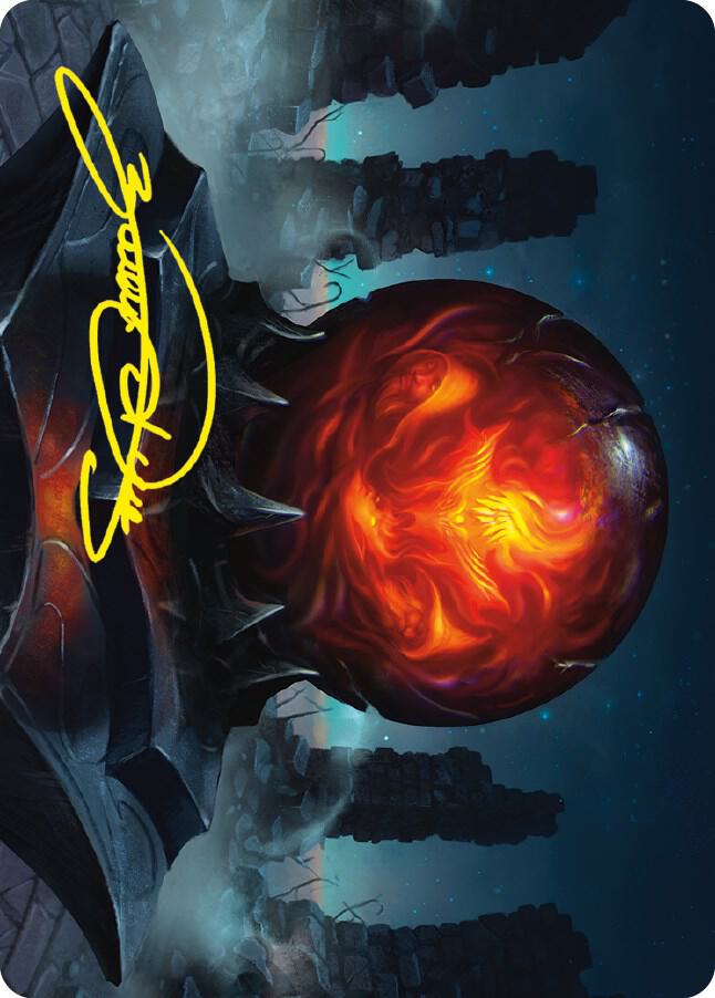 Commander's Sphere Art Card (Gold-Stamped Signature) 75 card from Art Series: Universes Beyond: The Lord of the Rings: Tales of Middle-earth