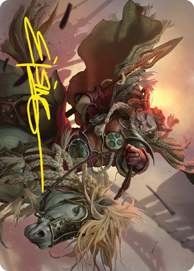 Eomer of the Riddermark Art Card (Gold-Stamped Signature) 9 card from Art Series: Universes Beyond: The Lord of the Rings: Tales of Middle-earth