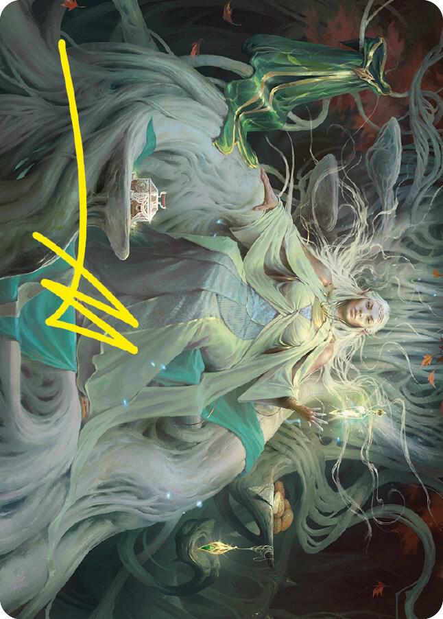 Galadriel, Gift-Giver Art Card (Gold-Stamped Signature) 35 card from Art Series: Universes Beyond: The Lord of the Rings: Tales of Middle-earth