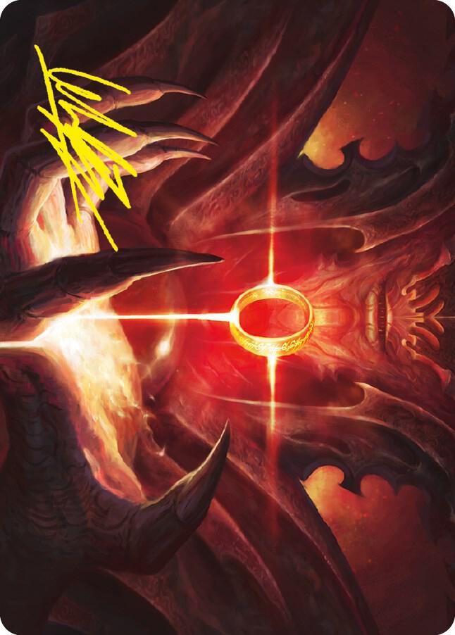 Sol Ring Art Card (Gold-Stamped Signature) 76 card from Art Series: Universes Beyond: The Lord of the Rings: Tales of Middle-earth