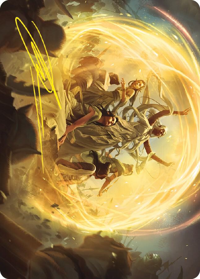 Heroic Intervention Art Card (Gold-Stamped Signature) 73 card from Art Series: Universes Beyond: The Lord of the Rings: Tales of Middle-earth