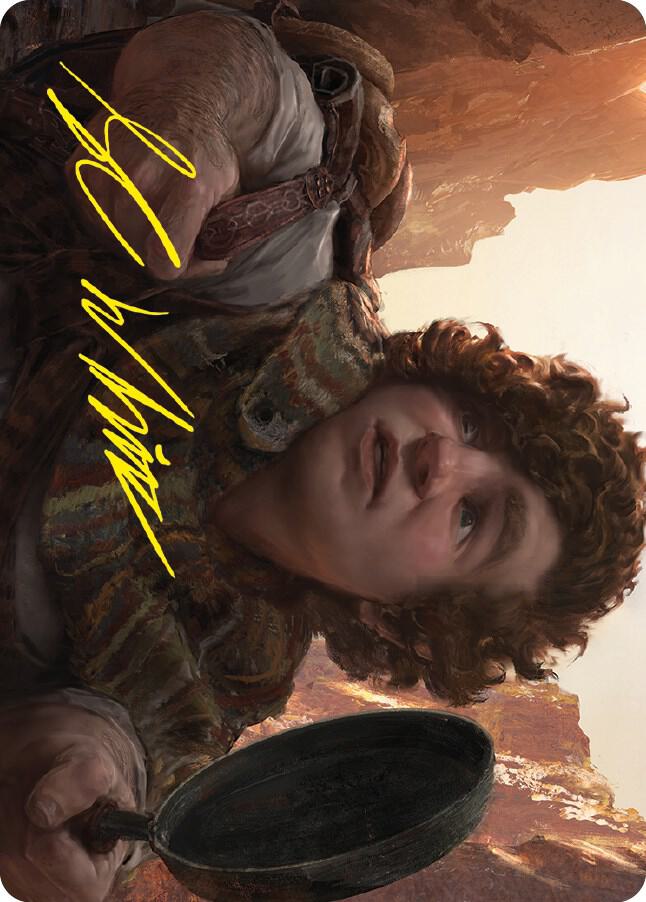 Sam, Loyal Attendant Art Card (Gold-Stamped Signature) 58 card from Art Series: Universes Beyond: The Lord of the Rings: Tales of Middle-earth