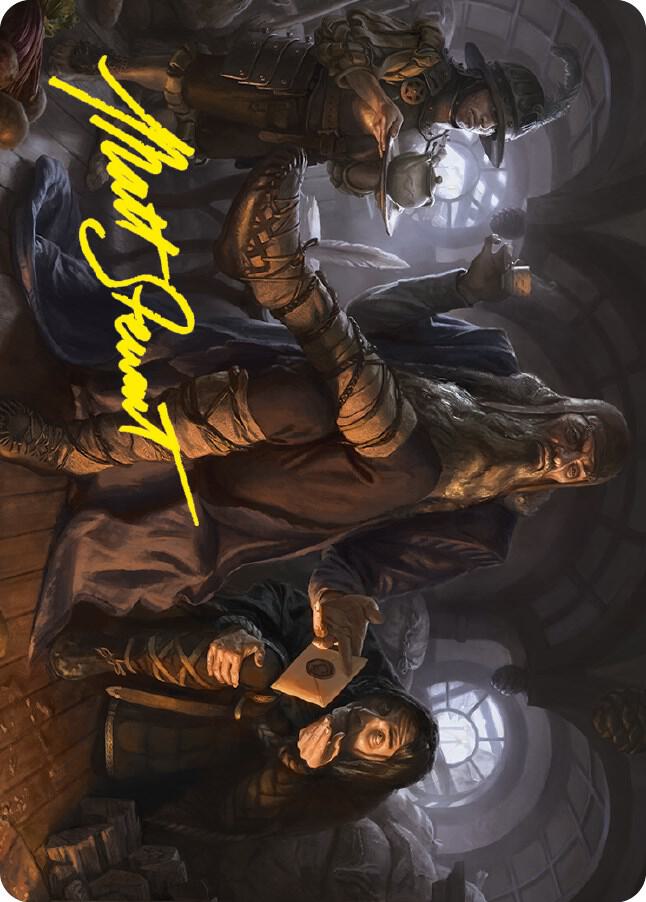 Sharkey, Tyrant of the Shire Art Card (Gold-Stamped Signature) 22 card from Art Series: Universes Beyond: The Lord of the Rings: Tales of Middle-earth