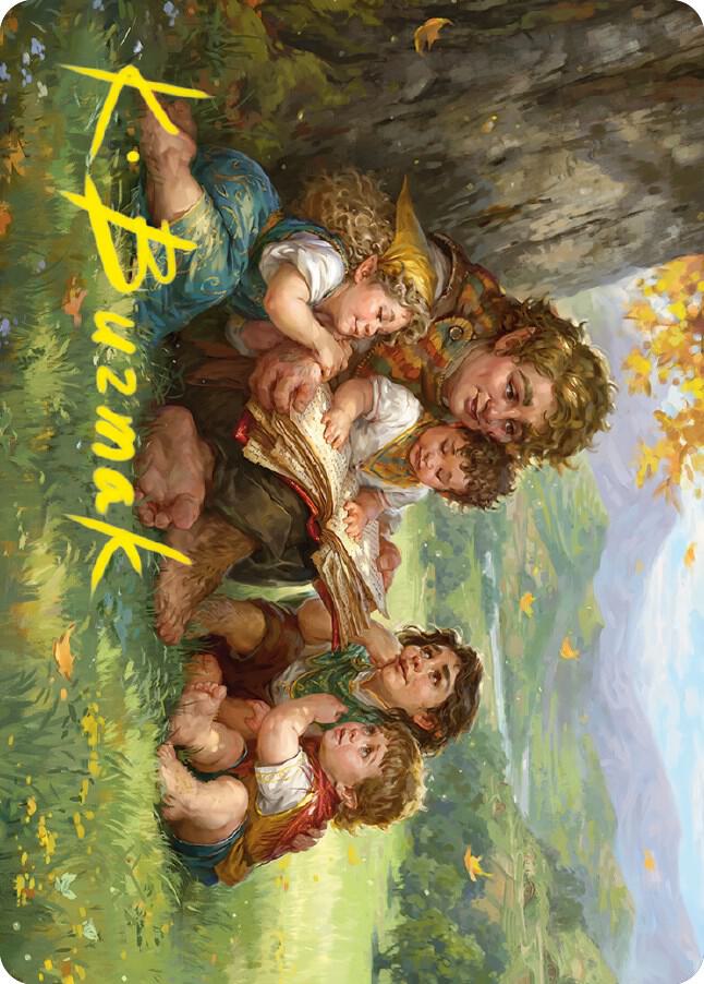 Samwise Gamgee Art Card (19/81) (Gold-Stamped Signature) card from Art Series: Universes Beyond: The Lord of the Rings: Tales of Middle-earth