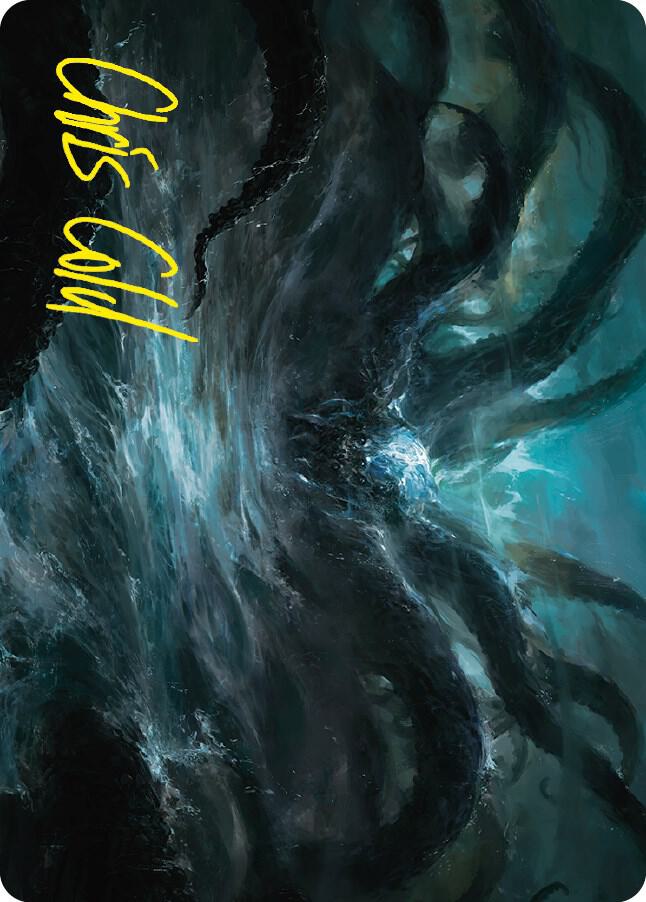 The Watcher in the Water Art Card (Gold-Stamped Signature) 7 card from Art Series: Universes Beyond: The Lord of the Rings: Tales of Middle-earth