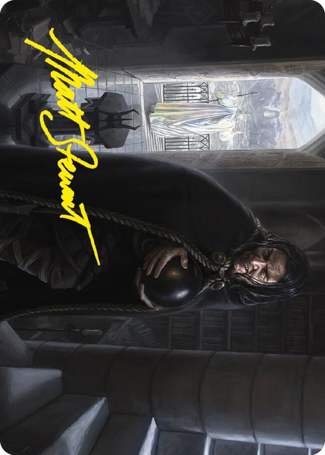Grima, Saruman's Footman Art Card (Gold-Stamped Signature) 63 card from Art Series: Universes Beyond: The Lord of the Rings: Tales of Middle-earth