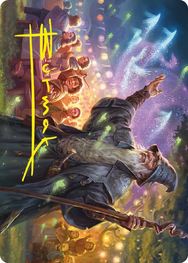 Gandalf, Friend of the Shire Art Card (Gold-Stamped Signature) 5 card from Art Series: Universes Beyond: The Lord of the Rings: Tales of Middle-earth