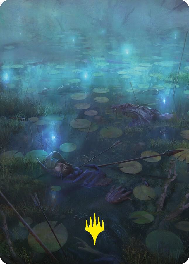 The Dead Marshes Art Card (Gold-Stamped Signature) 79 card from Art Series: Universes Beyond: The Lord of the Rings: Tales of Middle-earth