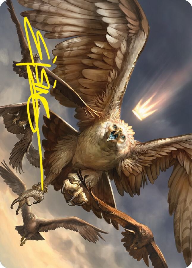 Gwaihir, Greatest of the Eagles Art Card (Gold-Stamped Signature) 59 card from Art Series: Universes Beyond: The Lord of the Rings: Tales of Middle-earth