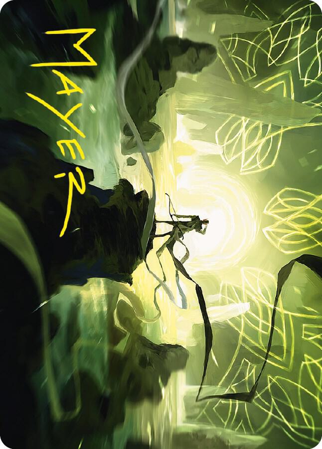 Legolas, Master Archer Art Card (Gold-Stamped Signature) 45 card from Art Series: Universes Beyond: The Lord of the Rings: Tales of Middle-earth