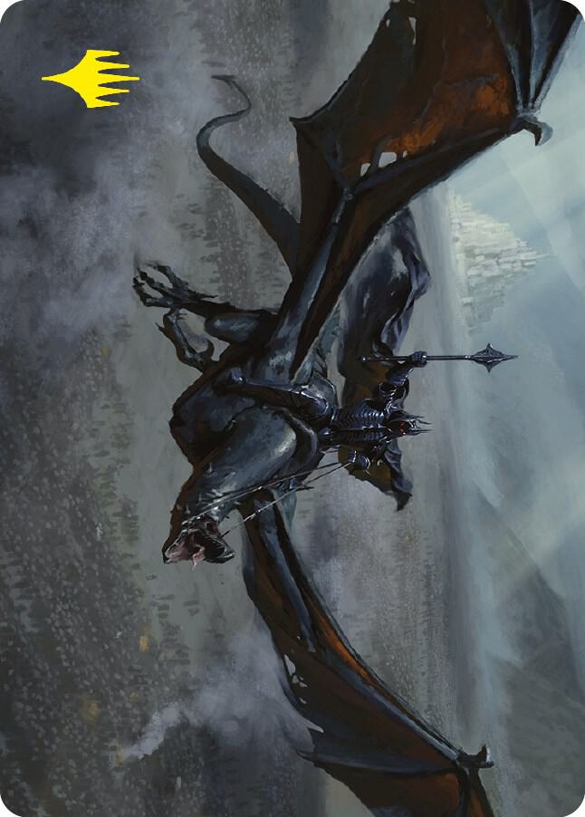 Lord of the Nazgul Art Card (Gold-Stamped Signature) 64 card from Art Series: Universes Beyond: The Lord of the Rings: Tales of Middle-earth