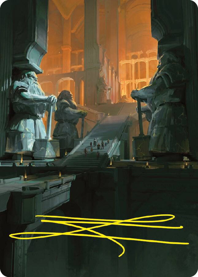 Mines of Moria Art Card (Gold-Stamped Signature) 56 card from Art Series: Universes Beyond: The Lord of the Rings: Tales of Middle-earth