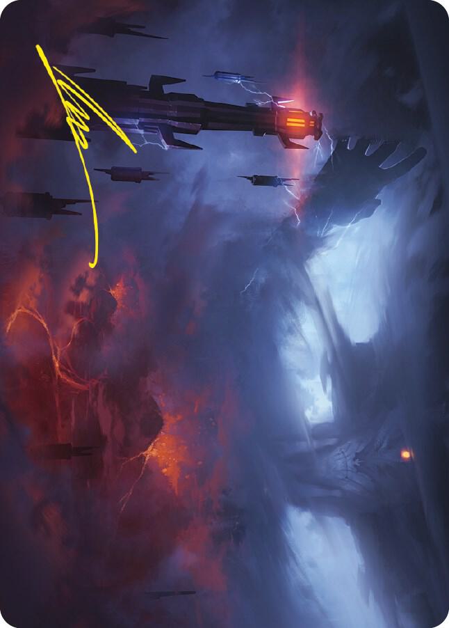 Shadow of the Enemy Art Card (Gold-Stamped Signature) 8 card from Art Series: Universes Beyond: The Lord of the Rings: Tales of Middle-earth