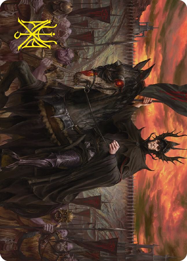 The Mouth of Sauron Art Card (Gold-Stamped Signature) 18 card from Art Series: Universes Beyond: The Lord of the Rings: Tales of Middle-earth