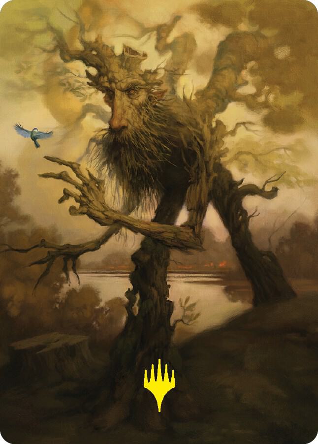 Treefolk Token Art Card (Gold-Stamped Signature) 81 card from Art Series: Universes Beyond: The Lord of the Rings: Tales of Middle-earth
