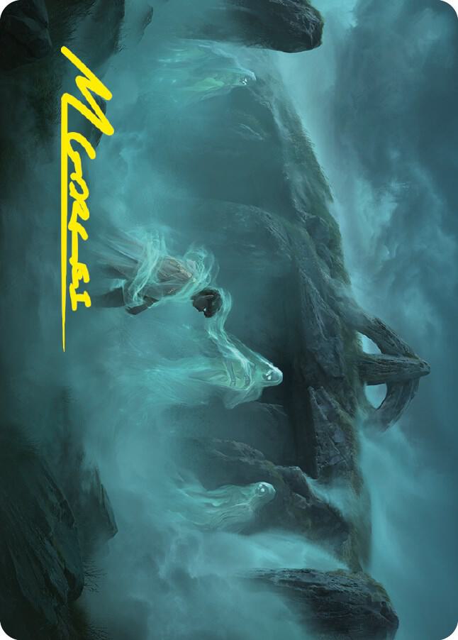 Fog on the Barrow-Downs Art Card (Gold-Stamped Signature) 2 card from Art Series: Universes Beyond: The Lord of the Rings: Tales of Middle-earth