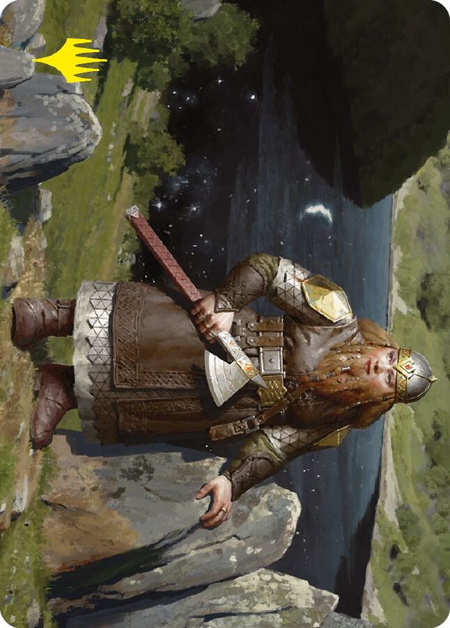 Mirrormere Guardian Art Card (Gold-Stamped Signature) 12 card from Art Series: Universes Beyond: The Lord of the Rings: Tales of Middle-earth