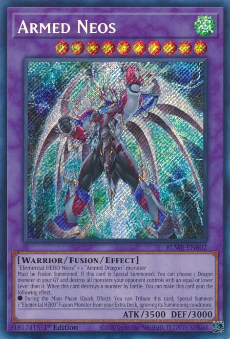 Armed Neos BLMR-EN002 card from Battles of Legend: Monstrous Revenge