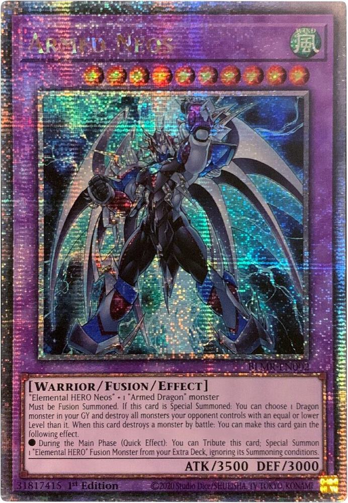 Armed Neos (Quarter Century Secret Rare) BLMR-EN002 card from Battles of Legend: Monstrous Revenge